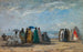 Die Strandpromenade in Trouville - Eugène Boudin — Ansicht des Kunstwerks