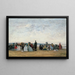 La Plage près de Trouville - Eugène Boudin — gerahmtes Bild an der Wand