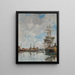 Das Becken von Deauville - Eugène Boudin — gerahmtes Bild an der Wand