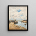 Trouville, das gestrandete Segelschiff - Eugène Boudin — gerahmtes Bild an der Wand