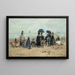 Trouville, Strandszene - Eugène Boudin — gerahmtes Bild an der Wand