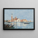 Venedig, Kirche San Giorgio - Eugène Boudin — gerahmtes Bild an der Wand