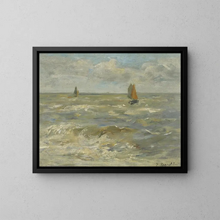 Eugne Boudin - Voiliers Sur La Mer.webp