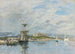 Ansicht des Hafens von Antibes, der Kai am Morgen - Eugène Boudin — Ansicht des Kunstwerks