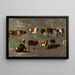 Studie von Kühen - Eugène Boudin — gerahmtes Bild an der Wand
