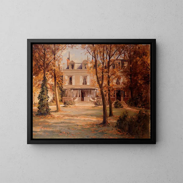 Die Maison de Victor Hugo, Paris, avenue d'Eylau - Eugène Bourgeois — gerahmtes Bild an der Wand