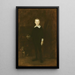 Portrait eines Jungen - Eugène Carrière — gerahmtes Bild an der Wand