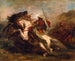 Kollision der maurischen Reiter - Eugène Delacroix — Ansicht des Kunstwerks