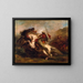Kollision der maurischen Reiter - Eugène Delacroix — gerahmtes Bild an der Wand