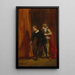 Hamlet und seine Mutter - Eugène Delacroix — gerahmtes Bild an der Wand