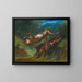 Hésiode und die Muse - Eugène Delacroix — gerahmtes Bild an der Wand