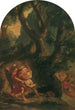Jacob kämpft mit dem Engel - Eugène Delacroix — Ansicht des Kunstwerks