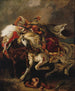 Der Kampf des Giaour und des Pacha - Eugène Delacroix — Ansicht des Kunstwerks