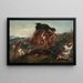 Der Kampf - Eugène Delacroix — gerahmtes Bild an der Wand
