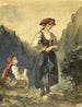 Ländliche Szenen aus der Region Eaux-Bonnes - Eugène Delacroix — Ansicht des Kunstwerks