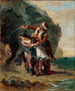 Selim und Zuleika - Eugène Delacroix — Ansicht des Kunstwerks