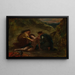 Saint Sébastien mit Heilige Irene und Assistent - Eugène Delacroix — gerahmtes Bild an der Wand