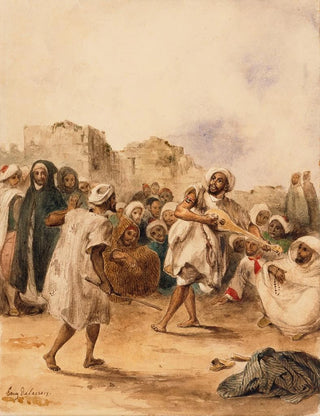 Eugne Delacroix - Strolling Players.webp
