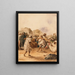 Die wandernden Spieler - Eugène Delacroix — gerahmtes Bild an der Wand