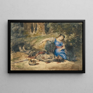Eugne Delacroix - The Death of Lara.webp