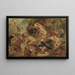 Die Löwenjagd - Eugène Delacroix — gerahmtes Bild an der Wand