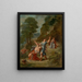 Das Frühling: Eurydice von einer Schlange beim Blumenpflücken gebissen, der Tod von Eurydice - Eugène Delacroix — gerahmtes Bild an der Wand