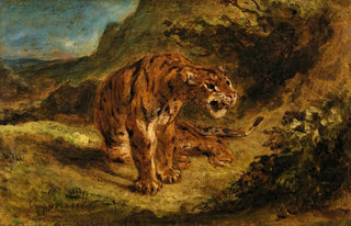 Eugne Delacroix - Tiger On The LookOut.webp