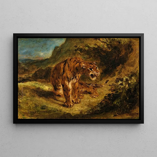Eugne Delacroix - Tiger On The LookOut.webp