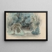 Vue présumée du jardin de Champrosay - Eugène Delacroix — gerahmtes Bild an der Wand