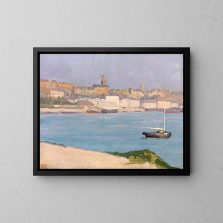 Das Hafen von Boulogne - Eugène Emmanuel Lemercier — gerahmtes Bild an der Wand