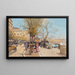 Promenade am Seine-Ufer - Eugène Galien-Laloue — gerahmtes Bild an der Wand
