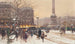 Figuren im Schnee, Place de la Concorde, Paris - Eugène Galien-Laloue — Ansicht des Kunstwerks