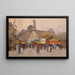 Die Place de la République, Paris - Eugène Galien-Laloue — gerahmtes Bild an der Wand