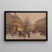 Le Boulevard vers le Pont - Eugène Galien-Laloue — gerahmtes Bild an der Wand