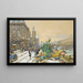 Der Quai aux Fleurs und die Conciergerie - Eugène Galien-Laloue — gerahmtes Bild an der Wand