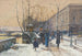 Die Ufer der Seine bei Châtelet - Eugène Galien-Laloue — Ansicht des Kunstwerks