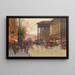 Paris, der Boulevard de la Madeleine am Abend - Eugène Galien-Laloue — gerahmtes Bild an der Wand