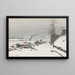 Quai de Bercy unter Schnee - Eugène Galien-Laloue — gerahmtes Bild an der Wand