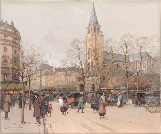 Eugne GalienLaloue - Vue des boulevards  SaintGermaindesPrs.webp