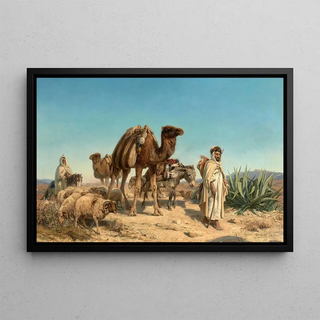 Eugne Girardet - Caravane dans le dsert.webp