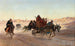 Auf der Kutsche in der Ebene der Kalifen-Gräber, Kairo - Eugène Girardet — Ansicht des Kunstwerks