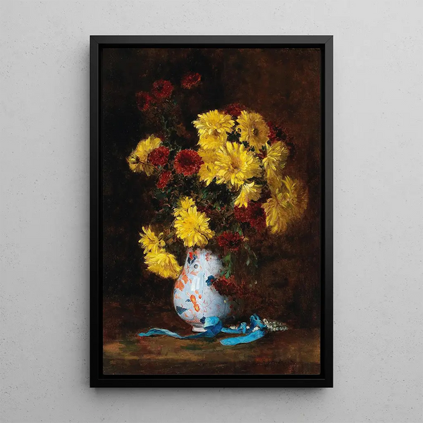 Eugne Henri Cauchois - Bouquet of Asters in a Vase.webp