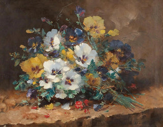 Eugne Henri Cauchois - Pansies.webp