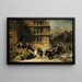 Empfang am Hof in einem Schloss - Eugène Isabey — gerahmtes Bild an der Wand