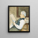 Portrait des Vaters des Künstlers - Eugène Jansson — gerahmtes Bild an der Wand