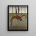 Turnerin an Ringen I - Eugène Jansson — gerahmtes Bild an der Wand