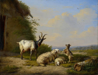 Eugne Joseph Verboeckhoven - Goats and Sheep.webp