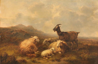 Eugne Joseph Verboeckhoven - Schafe und Ziegen auf der Weide.webp
