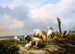 Schafe in einer Landschaft - Eugène Joseph Verboeckhoven — Ansicht des Kunstwerks