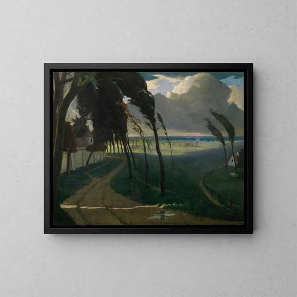 Sturm - Eugène Laermans — gerahmtes Bild an der Wand